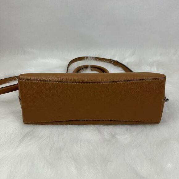 Coach Georgia Satchel Crossbody Handbag In Leather/Light Saddle CR156 NWT - Picture 10 of 10